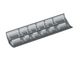 2x6-piece screen basket set, width 2926 mm, perforated plate thickness t=10 for Vecoplan Vecoplan VVZ 300