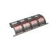 4-piece screen basket 2030 mm wide, screen plate thickness t=12, perforation Ø50 ligament 12, Hardox for Vecoplan LLC (Retech) Vecoplan VAZ 160/200