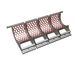 4-piece screen basket 2030 mm wide, screen plate thickness t=12, perforation Ø75 ligament 23, Hardox for Vecoplan Vecoplan VAZ