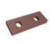 Accelerator plate 100x38x10 Hardox 2x long slots for Görgens Mahltechnik 