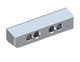 Barra de sujeción 2T RL 2 dientes radio izquierdo 159x39x32, 2 taladros avellanados, 2x roscas M16 para Eldan Recycling 