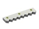 Center counter-knife 294x68x23, Eco Line, 7 serrations. Tooth pitch 37, 3 slotted holes 16x21. 