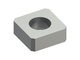 Chopping knife 130x130x50, Premium Line, 4 chamfers 10x45°, hole Ø57, W9 variant for Untha 
