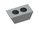Chopping knife 95x50x35, Premium Line, double-edged 66.8°, 2 countersunk holes, X variant for Zeno Zerkleinerungsmaschinen 