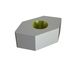 Coltello 38x38x18 StandardCut, 1 foro svasato, versione X per Wagner Shredder 