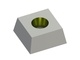 Coltello 43x43x20 angoli appuntiti, Eco Line, foro svasato Ø13, variante Y per Lindner Recyclingtech 