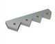 Contracuchilla central, 504x126x37, StandardCut, versión 95, versión W9 para Lindner Recyclingtech Lindner Saturn 2500