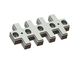 contracuchilla centro 598x295x69 Premium Line 5 agujeros oblongos, 2xM20 hilo, en blanco para Hosokawa Alpine AG 
