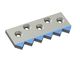 Contre-couteau centre-gauche 335x135x22 Hybrid Line, 5 trous fraisés, qualité carbure H4 pour Weima Maschinenbau GmbH 