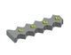 Contre-couteau extérieur 457x128x45 StandardCut, 4 trous fraisés, version X pour Weima Maschinenbau GmbH 