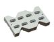 Contre-lame centre 380x225x45 Premium Line 8 trou oblong, B1-version pour Zeno Zerkleinerungsmaschinen 