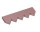 Contre-lame centre 409x121x25 Hardox version 80 pour Vecoplan 