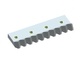 Controcoltello sinistro 377x108x35/25, Eco Line, 4x filettatura M16, passo denti 39 per Vecoplan 