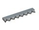 Controcoltello sinistro 461x87x28 Premium Line, passo denti 63.8, 7 intagli dentati, versione X per Vecoplan 