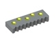 Counter blade outer 350x125x45 Eco Line, 5 countersunk holes, X-variant 