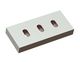Counter knife 197x89x25 Premium Line 3 oblong holes, cutting edge 90°, VY-version 