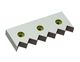 Counter knife 254x95x29, StandardCut, 3 countersunk holes, X version 