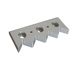 Counter knife 257x109x29/28 Premium Line version 60, X-version for Vecoplan LLC (Retech) 