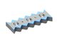 Counter knife 257x96x28, Hybrid Line, 3 slotted holes, 2xM12, carbide grade H4, version 40 for Vecoplan LLC (Retech) 