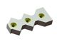 Counter knife 308x133x45 Eco Line 3 conical bore on both sides for WEIMA America Inc. 