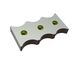 Counter knife 345x166x47, StandardCut, version 126, W9 version for Lindner Recyclingtech Lindner Meteor 2500