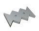 Counter knife 345x196x38, PremiumCut, version 87, W8 version for Lindner Recyclingtech Lindner Jupiter