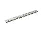 Counter knife 4-part 1998x201x43, Premium Line, 20 slotted holes, B1 version for Zeno Zerkleinerungsmaschinen 