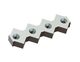 Counter knife 400x133x45 Premium Line 4 conical bore on both sides for WEIMA America Inc. 