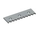 Counter knife 408×125×15 Premium Line, 10 tooth notches 90°, tooth pitch 40, X-variant 
