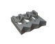 Counter knife carrier 344x299x96, hard-faced, version 87 for Lindner Recyclingtech Lindner Jupiter