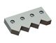 Counter knife externally 310x150x45 Premium Line tooth step 80, W-version for Weima Maschinenbau GmbH 