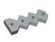Counter knife externally 408x156x45 Premium Line version 100, X-version for Weima Maschinenbau GmbH 
