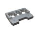 Counter-knife holder 340x241x58, armored, 3 slotted holes, 2x M20, 2x M16 threads for Lindner Recyclingtech Lindner Saturn 2200