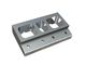 Counter-knife holder 345x198x72, special version, version 172 - 12°, armored for Lindner Recyclingtech 