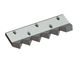 Counter knife left 399x130x34 Premium Line 5 long slot, 5 tooth notch for Zeno Zerkleinerungsmaschinen 