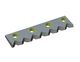 Counter knife middle left 454x113x32 Eco Line 4 counter-sunk holes, B1-version for Weima Maschinenbau GmbH 