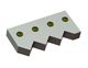 Counter knife outer 310x150x45 Eco Line tooth step 80, W-version for Weima Maschinenbau GmbH 