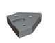 Couteau 225x188x58, PremiumCut, 3x filetage M20, version X pour Meccanica Molinari 