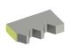 Couteau extérieur 252x145x50 Eco Line, 2 dents trapézoïdales 66°, version W9 