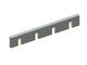 Cuchilla de estator 610x100x20, bisel de 75°, 2xM12, 4 ranuras 