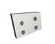 Cuchilla exterior izquierda 123x102x20, 4 taladros avellanados, filo 90°, versión W para HSM 