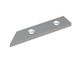 Cuchilla izquierda 123x28x11, Premium Line 2 agujeros avellanados, filo de corte de 45°, var para Holzmag | Metso 