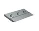 Cuchilla izquierda 362.5x137.9x50/45, 3 taladros avellanados, filo 60°, versión X 