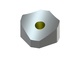 Cutting crown 34x34x24, with concave radius, StandardCut, M12 thread, X version for Untha Untha LR