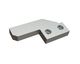 End piece left side 152x73x20 2 counter-sunk holes, B1-version for Adelmann Umwelt GmbH 