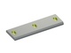 Gegenmesser 455x143x25, Eco Line, beidseitige Schneide 45°/90°, 3 Langlochsenkungen, X-Version für Zeno Zerkleinerungsmaschinen 