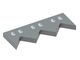 Gegenmesser 492x189x39, Premium Line, 6 Langlöcher, W-Variante für Previero 