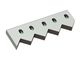 Gegenmesser Außen 477x157x39, Premium Line, 5 Langlöcher, W-Variante für Previero 