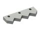 Gegenmesser Mitte 282x96x28, Premium Line, 3 Langlöcher, X-Variante 