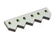 Gegenmesser Mitte 531x157x39, Eco Line, 6 Langlöcher, W-Variante für Previero 